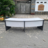 Cụm bàn 2 chỗ ngồi bo cong 2m4