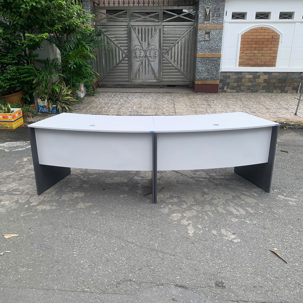 Cụm bàn 2 chỗ ngồi bo cong 2m4