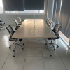 Bàn làm việc 6 chỗ ngồi có vách ngăn 3m6
