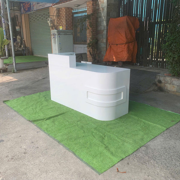 Quầy lễ tân 1m6 bo cong hiện đại